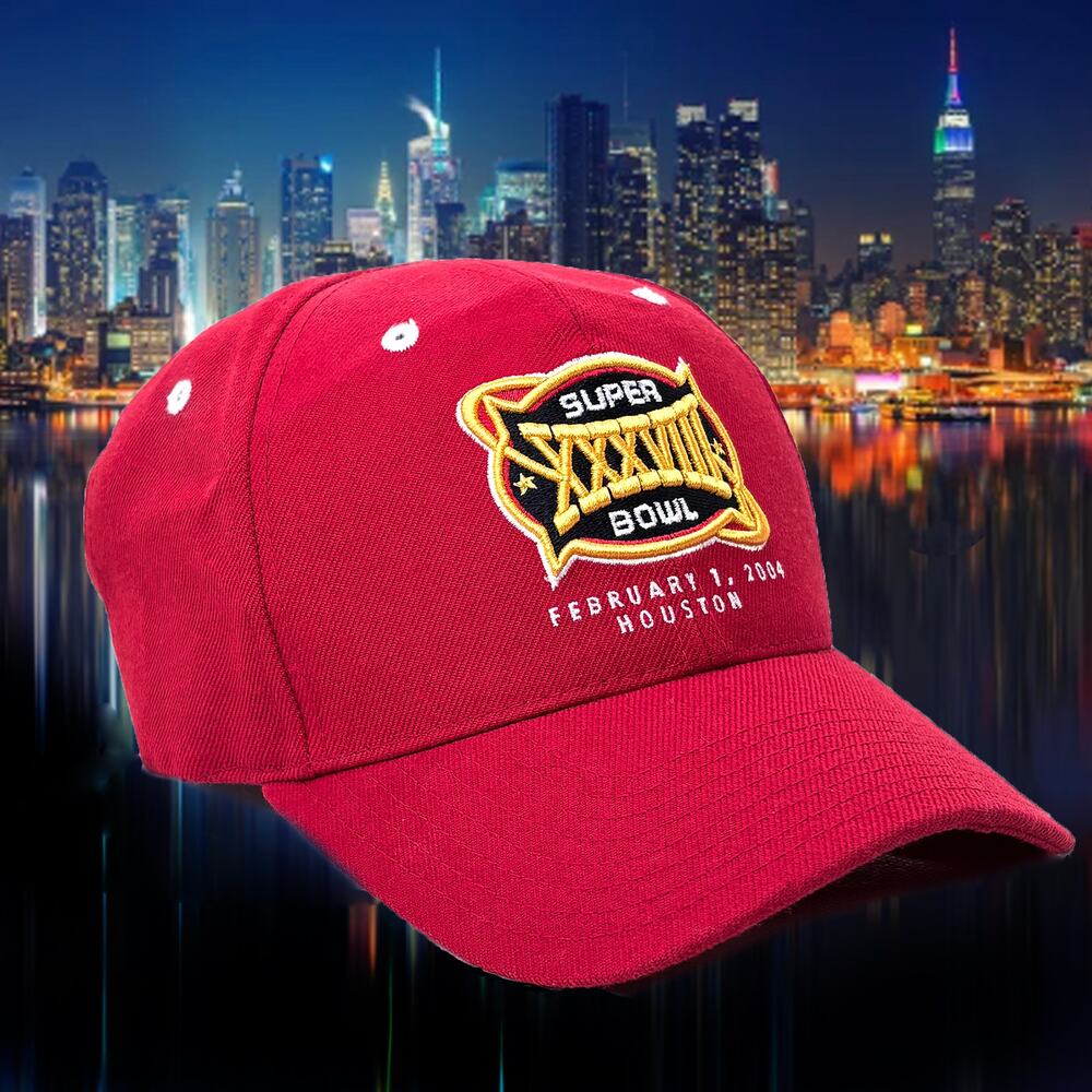 Reebok Hat Ball Cap Super Bowl XXXVIII February 1, 2004 Houston, Texas